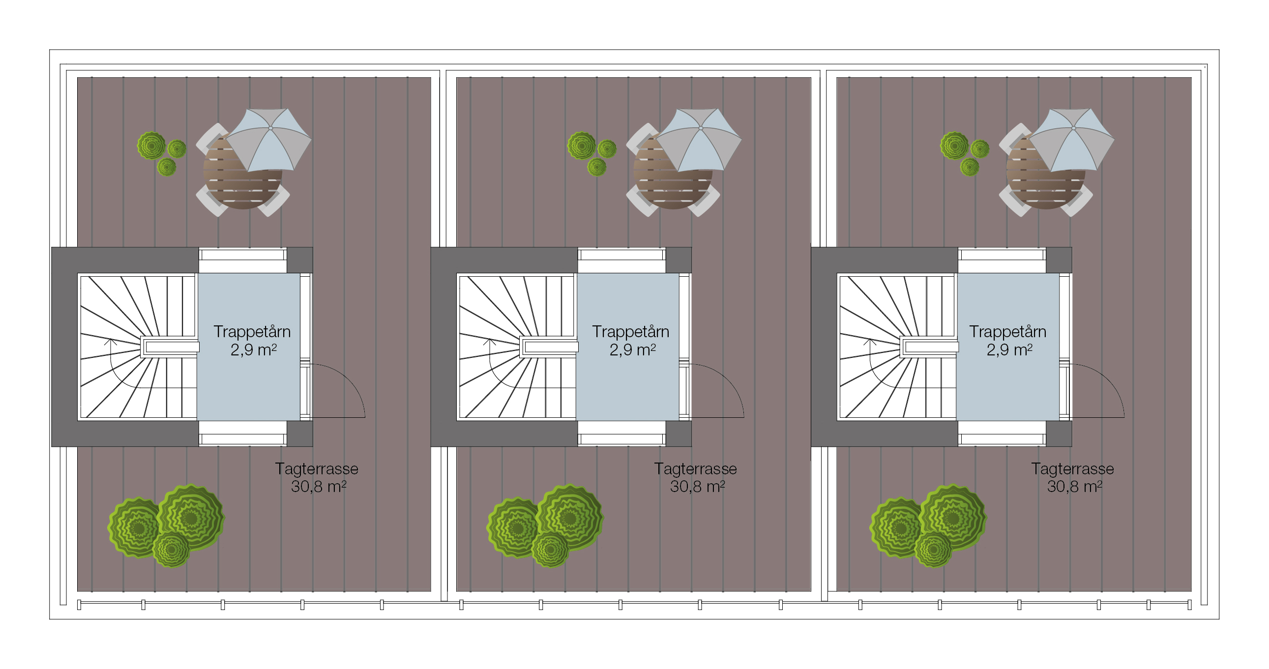 Plantegning — Tranegårdsvej 70A, 2900 Hellerup