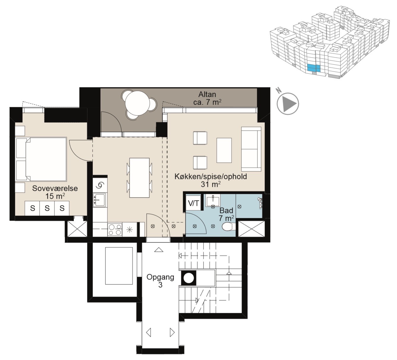 Plano — Willy Brandts Vej 5, 2.th., 2450 København SV
